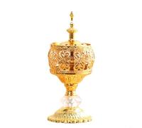 SMZhomeone Brûleur d'encens arabe Bakhoor décoratif en métal Mabkhara - Pour mariage, Pâques, anniversaire, fête