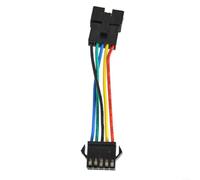SMZhomeone Câble de conversion SW900 pour vélo électrique 6 broches vers 5 broches en métal ABS noir 75 mm pour réparation de vélo électrique VTT