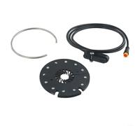 SMZhomeone Capteur d'aide à la pédale PAS à 12 aimants séparés pour Kunteng Moteur intégré E-Bike Gauche Pédalier Haute Résolution Indicateur LED ABS Noir Vélo Adulte (connecteur étanche)