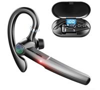 SMZhomeone Casque sans fil avec microphone, crochet rotatif, mode simple face ou stéréo, traduction en temps réel AI, ajustement sécurisé pour les entraînements et les voyages d'affaires (noir)