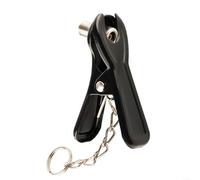 SMZhomeone Clip de pompe à vélo en métal pour bois pour valve Dunlop, adaptateur de buse de compresseur d'air sécurisé, outil de gonflage portable léger pour réparation de vélo, noir argenté