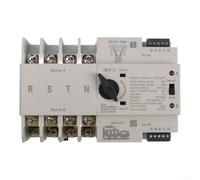 SMZhomeone Commutateur de transfert automatique intelligent à double alimentation 125 A avec relais de minuterie pour Ats, matériau PC, large plage de tension 110 V/220 V/400 Vac, performance fiable
