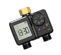 SMZhomeone Contrôleur d'arrosage intelligent rechargeable par USB double pour minuterie de zone Système automatique IPX6 Étanche 2200 mAh Entretien des plantes d'intérieur et d'extérieur