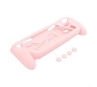 SMZhomeone Coque de protection en silicone pour XBOX avec bascule pour Rog Ally-X, coque antichoc avec prise en main améliorée pour les voyages de jeu, noir (rose)