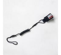 SMZhomeone Corde à main de sécurité pour bodyboard de surf - Cordon à ressort en TPU - Libération rapide - Pour sports nautiques adultes et enfants - Noir - 130 cm (noir)