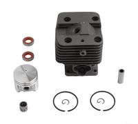 SMZhomeone Cylindre de rechange pour tronçonneuse 40 mm pour kit de piston pour débroussailleuse Fs120 Fs200 Ft250 Ht250 Fs250 Fs250R Fs202 Pièce de rechange 4134 020 1214 en acier Entretien de jardin