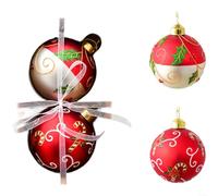 SMZhomeone Décoration de Noël en verre à suspendre avec design minimaliste moderne et brillance subtile, décoration de sapin de Noël blanche de 8 cm pour décoration d'intérieur festive (style D)