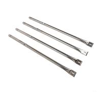 SMZhomeone Ensemble de plaques chauffantes pour four avec plaques chauffantes en acier inoxydable et doseur de flamme pour barbecue Charbroil Performance 2 à 6 brûleurs, argenté, barbecue d'extérieur