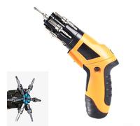 SMZhomeone Ensemble de tournevis électrique sans fil 3,6 V avec batterie au lithium rechargeable avec lumière LED et embouts interchangeables pour assemblage de meubles et réparations à domicile en