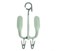 SMZhomeone Étagère à chaussures multifonction avec crochet rotatif pour séchage des chaussures, tour d'angle mince pour entrée, garage, petits espaces, rose, blanc, bleu, vert (vert)