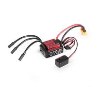 SMZhomeone Etanche 35A Brushless ESC HG35A pour voitures télécommandées 1:18 avec port de programmation externe et système multi-protection pour buggy camion tout-terrain Racing Noir (D)
