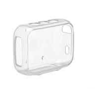 SMZhomeone Étui de protection antichoc pour haut-parleur JBL Go 5 avec coque transparente en TPU et mousqueton portable, ajustement personnalisé pour un transport sécurisé