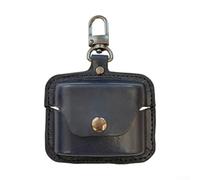 SMZhomeone Étui pour écouteurs Sony Wf-1000Xm6, protection complète en cuir avec élastomère flexible et mousqueton (bleu foncé)