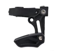 SMZhomeone Guide de chaîne de vélo à vitesse unique, protecteur de plateau avant anti-chute avec alliage d'aluminium réglable et construction en nylon, noir, pour vélo de montagne ou de route