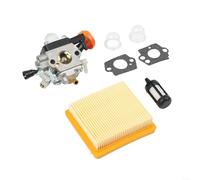 SMZhomeone Kit Carburateur 7 Pièces pour Stihl-FS89 FS91 FS91R FS111 FS111R FS111RX KM91R KM111R HT102 HT103 FC91 FC96 FC111 Construction en Métal et Caoutchouc pour Jardin