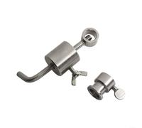 SMZhomeone Kit de contrepoids pour barbecue en acier inoxydable - Limiteur de barre en forme de L - Rotation uniforme - Compatible avec barbecue à broche de 14 mm - Pour barbecue à charbon de bois