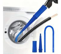 SMZhomeone Kit de nettoyage pour grille d'aération de sèche-linge avec tuyau flexible et brosse pour enlever les peluches derrière les appareils et éviter les incendies, utilisation domestique en