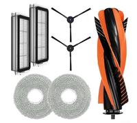 SMZhomeone Kit de remplacement pour aspirateur robot Cecotec pour Conga M100 Spin AI comprend une brosse principale, 2 brosses latérales, 2 filtres, 2 chiffons lavables en microfibre pour un nettoyage