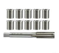 SMZhomeone Kit de réparation de filetage M10 x 1,0 en acier inoxydable pour l'entretien du moteur et du générateur, argent