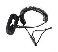 SMZhomeone Laisse de sécurité pour planche de surf de 3 m 5 mm pour matériau TPU avec connecteurs en acier inoxydable, bobine anti-torsion et sangle de cheville souple pour planche de stand up paddle