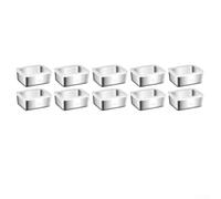 SMZhomeone Lot de 10 récipients hermétiques en acier inoxydable pour le rangement de la cuisine, les aliments pour bébés, la préparation des repas, l'organisation des épices, passent au micro-ondes et