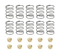 SMZhomeone Lot de 10 ressorts et écrous de tête de débroussailleuse Ego 15 compatibles avec ST1510T ST1500SF - Pièces de rechange en métal argenté - Installation facile pour l'entretien de la pelouse