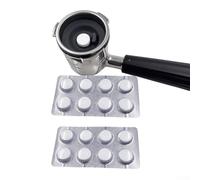 SMZhomeone Lot de 16 tablettes de détartrage pour machines à expresso ES601 ES701 pour nettoyer les chemins d'eau et les éléments de brassage pendant les cycles standard