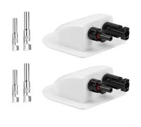 SMZhomeone Lot de 2 boîtes de raccordement de câbles pour panneau, résistant aux intempéries, en ABS pour camping-car, camping-car