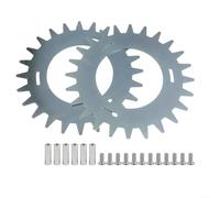 SMZhomeone Lot de 2 clous antidérapants pour Segway Navimow H Series H500E H800E H1500E H3000E-VF en acier pour terrain glissant - Argenté - 210 mm