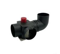 SMZhomeone Lot de 2 connecteurs de chauffage diesel de 75 mm pour conduit d'aération en L T avec clapet de valve en plastique résistant aux hautes températures, contrôle du flux d'air régulé