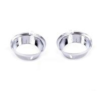 SMZhomeone Lot de 2 garnitures de lunette de phare antibrouillard avant pour Mercedes W204 C63 pour AMG 2008-2011 - En plastique argenté - Ajustement direct - Accessoire de style extérieur