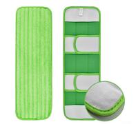 SMZhomeone Lot de 2 serpillères réutilisables en microfibre pour Swiffer Sweeper XL, 45 x 15 cm, lavables et secs, recharge de nettoyage des sols en vert, adaptées pour le carrelage, le stratifié, le