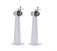 SMZhomeone Lot de 2 supports de fixation murale avec vis en alliage d'aluminium pour caméra de sécurité Arlo Pro 2 3 CCTV intérieur ou extérieur Pivotant à 360° Inclinaison 150° Blanc
