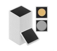 SMZhomeone Lot de 30 présentoirs pour pièces de monnaie avec inserts en mousse réglables, capsules en acrylique transparent pour pièces de collection de 16 à 40 mm, cadre noir