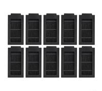 SMZhomeone Lot de 4/10 filtres lavables pour aspirateur Ecovacs T50 Pro, pièce de rechange HEPA capture la poussière fine, papier filtre robuste, noir, 97 x 50 x 12 mm, maisons avec animaux