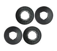 SMZhomeone Lot de 4 filtres à charbon actif pour hottes CIARRA CBCF005 CBCS5913A CBCB5913A CBCS5913D Retrait efficace Noir 17 x 17 x 8 cm