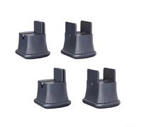 SMZhomeone Lot de 4 patins rehausseurs de meubles au design élégant qui rencontre la fonctionnalité des meubles sans effort et en toute sécurité (gris)