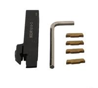 SMZhomeone Lot de 5 porte-outils de tour MGEHR1616-3 avec 4 inserts en carbure MGMN300 en alliage d'acier 100 mm haute adhérence pour la finition semi-finale du travail des métaux