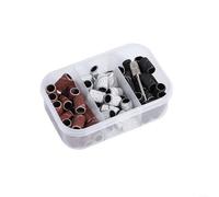 SMZhomeone Lot de 75 bandes de ponçage à ongles en résine émeri grain 80/120/180 pour manucure, polissage, élimination des peaux mortes, rouge et blanc, 127 x 8 mm, utilisation en salon (75 pièces