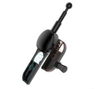 SMZhomeone Manette de canne à pêche pour Nintendo Switch 2, véritable poignée de simulation, accessoire de jeu, design ergonomique en ABS noir, 338 cm pour joueurs (noir)