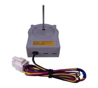 SMZhomeone Moteur de ventilateur de refroidissement pour réfrigérateur DC 12 V 1 A Eau63923603 Pièce de rechange avec arbre de 46 mm pour réfrigérateur à double porte Lg, plastique gris, installation