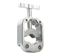 SMZhomeone Outil de scie guide de coupe pour tube de direction et tige de selle avec cadre surdimensionné en alliage d'aluminium et pinces en acier inoxydable, 15 à 44 mm de diamètre, noir/argent