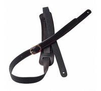 SMZhomeone P&P Deluxe Sangle de guitare vintage en cuir durable avec sangles réglables 80 à 140 cm Noir