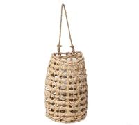 SMZhomeone Panier de fleurs tissé fabriqué à la main en calebasse à suspendre pour fleurs séchées, plantes artificielles, maison, jardin, bureau, naturel, 23 x 13 x 305 cm