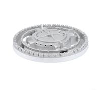 SMZhomeone Plaque de distribution de chaleur en aluminium compatible avec les poêles encastrés SABAF - Accessoire de rechange argenté - 47 mm - 125 mm (#130)