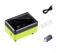SMZhomeone Pompe à oxygène tactile 1,5 W ultra silencieuse 2L/min Aérateur d'air portable pour la pêche en plein air avec batterie longue durée et design étanche, vert (vert)