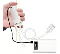 SMZhomeone Pompe électrique USB à siphon automatique auto-amorçante pour eau et boissons - Silencieux - 2 L/min - Tuyau de qualité alimentaire - En plastique blanc - 3 m