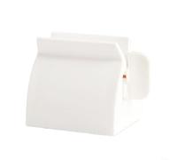SMZhomeone Presse-dentifrice roulant pour une distribution sans effort et zéro déchet, outil réutilisable en ABS pour salle de bain et cuisine, design compact pour un usage familial, blanc (1)