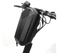 SMZhomeone Sac de guidon de vélo à coque rigide en EVA imperméable avec bandes réfléchissantes, montage facile pour scooter électrique, vélo pliable, noir, 30 x 13 x 155 cm (30 x 15,5 x 13 cm, noir)