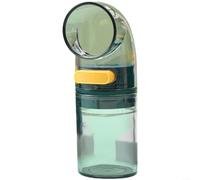 SMZhomeone Salière quantitative 05 g avec bouton poussoir - Bocal hermétique pour un assaisonnement précis, propre et moderne - Plastique orange - 10 cm - Cuisine (a)